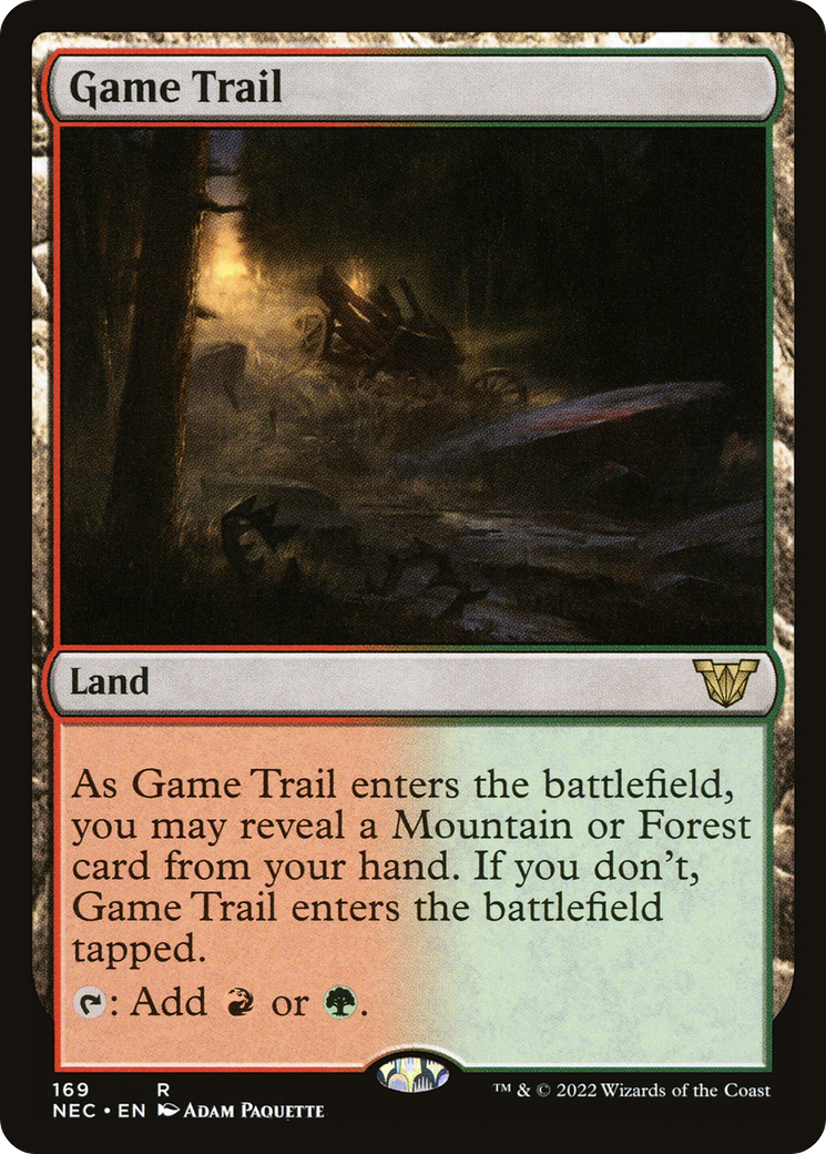 {R} Game Trail [Kamigawa: Neon Dynasty Commander][NEC 169]