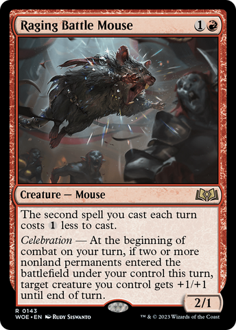 {@R} Raging Battle Mouse [Wilds of Eldraine][WOE 143]