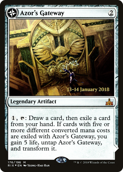 {R} Azor's Gateway // Sanctum of the Sun [Rivals of Ixalan Prerelease Promos][PR RIX 176] - Misty Mountain Games