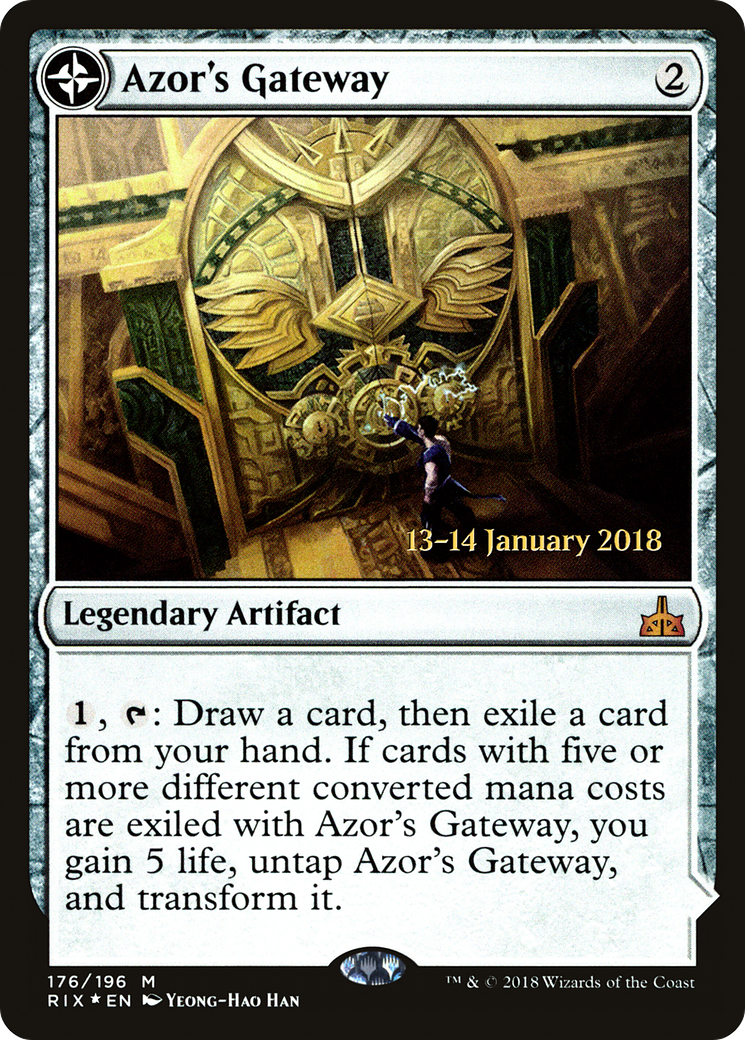 {R} Azor's Gateway // Sanctum of the Sun [Rivals of Ixalan Prerelease Promos][PR RIX 176] - Misty Mountain Games