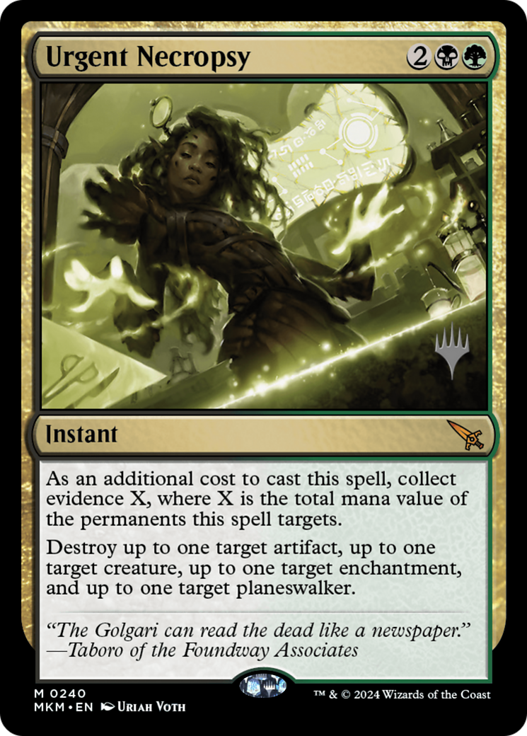 {R} Urgent Necropsy (Promo Pack) [Murders at Karlov Manor Promos][PP MKM 240]
