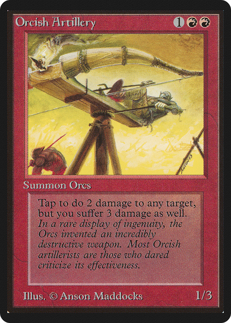 {C} Orcish Artillery [Beta Edition][LEB 166]