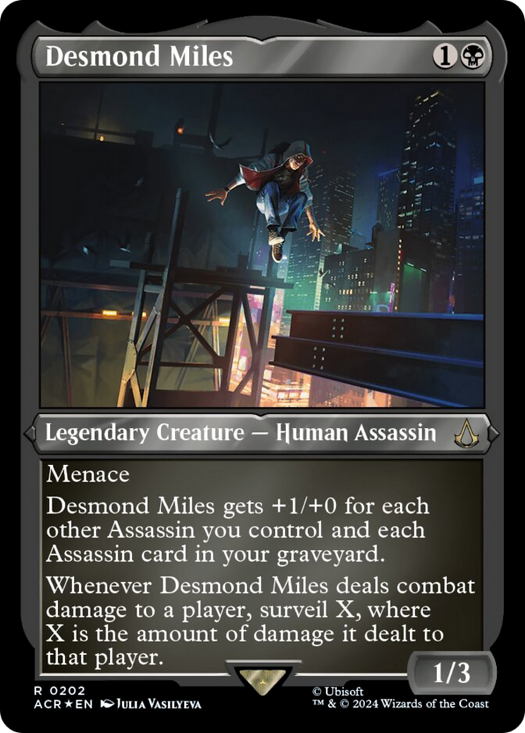 {R} Desmond Miles (Foil Etched) [Assassin's Creed][ACR 202]