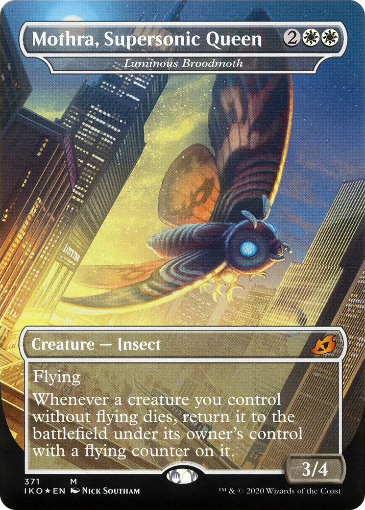 {R} Luminous Broodmoth - Mothra, Supersonic Queen (Godzilla Series) [Ikoria: Lair of Behemoths][IKO 371]