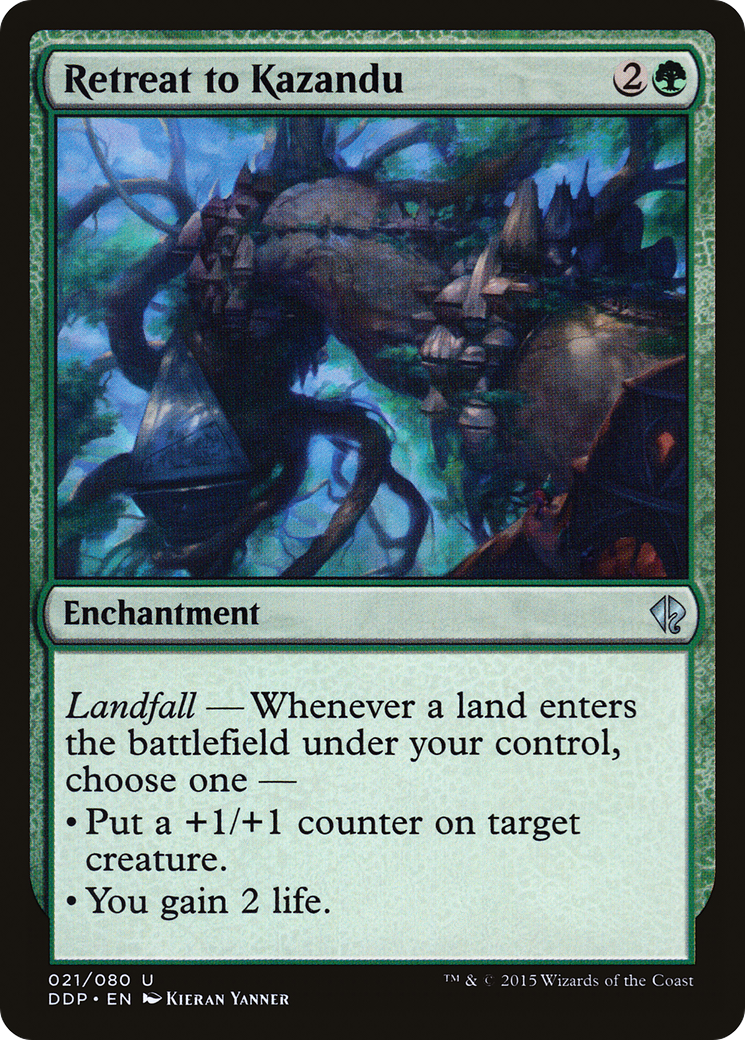 {C} Retreat to Kazandu [Duel Decks: Zendikar vs. Eldrazi][DDP 021]
