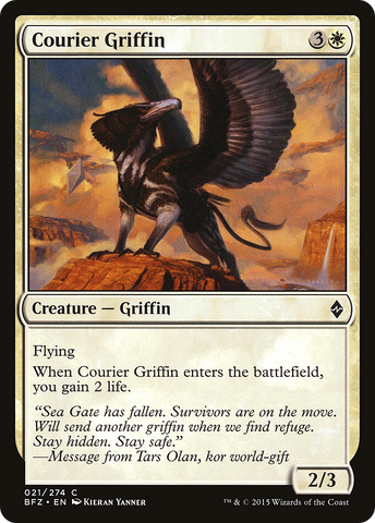 {C} Courier Griffin [Battle for Zendikar][BFZ 021]
