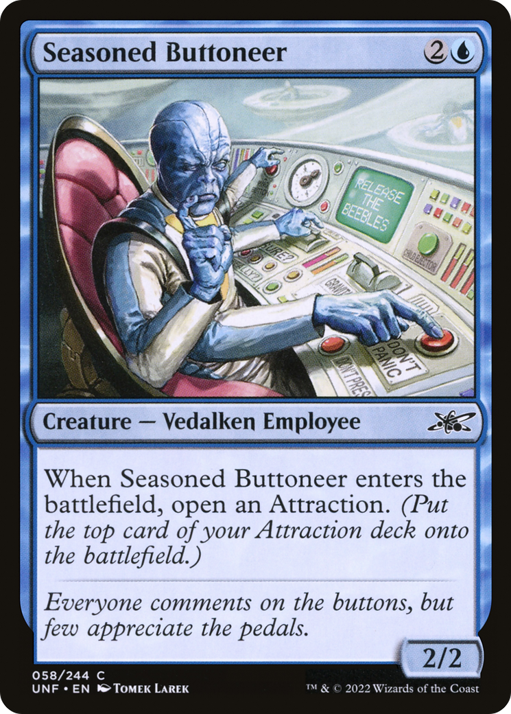 {C} Seasoned Buttoneer [Unfinity][UNF 058]