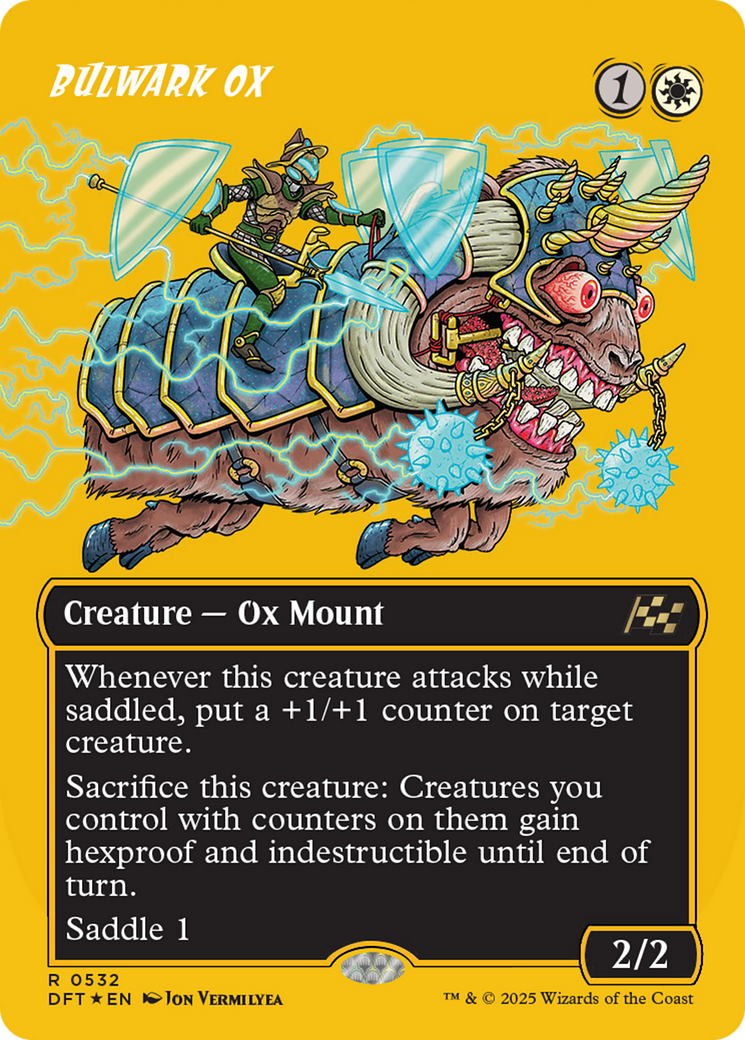 {@R} Bulwark Ox (Borderless) (First-Place Foil) [Aetherdrift][DFT 532]