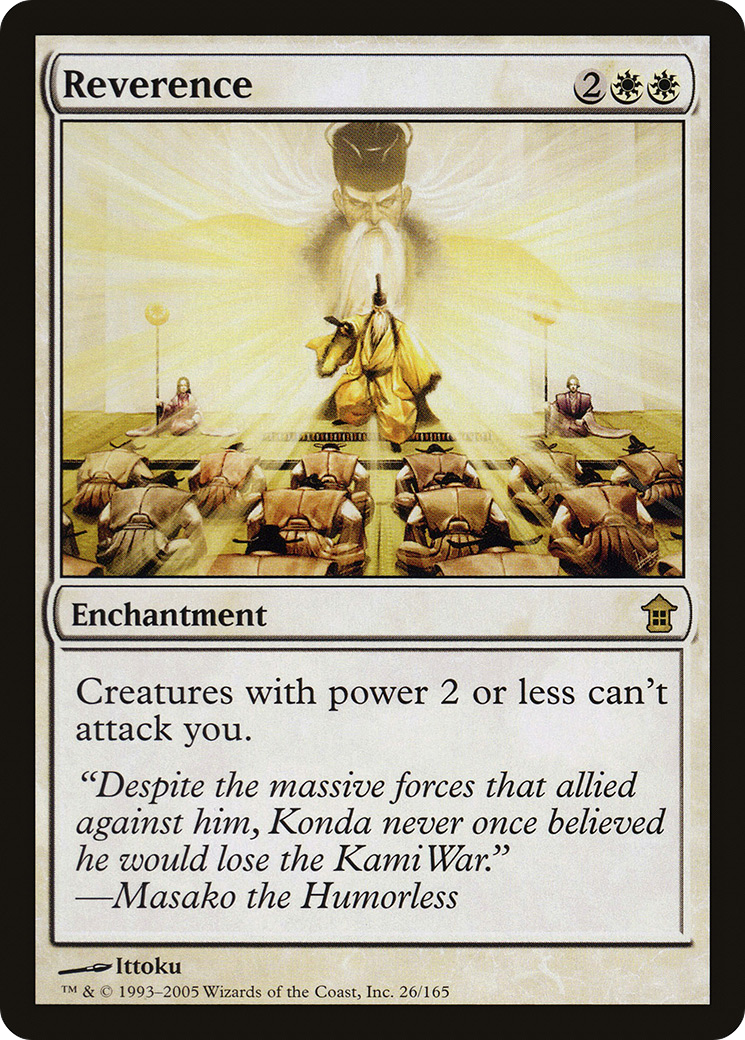 {R} Reverence [Saviors of Kamigawa][SOK 026]