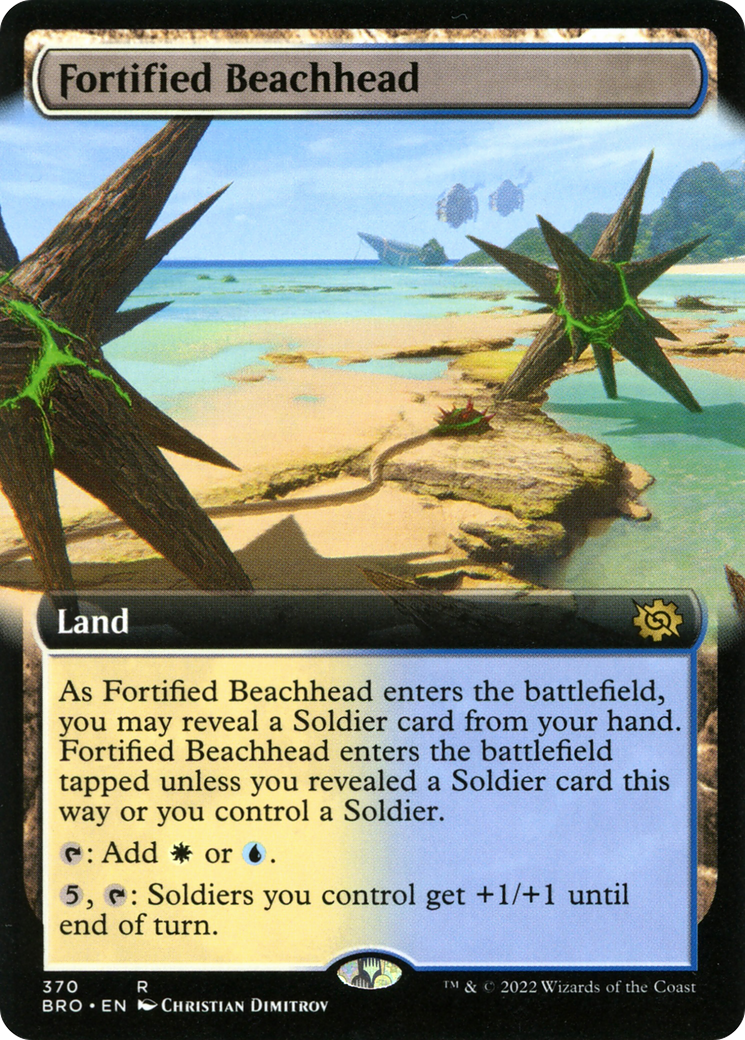 {R} Fortified Beachhead (Extended Art) [The Brothers' War][BRO 370]