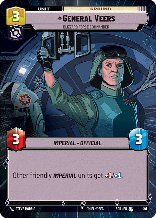 {SW-C} General Veers - Blizzard Force Commander (Hyperspace) (491) [Spark of Rebellion]
