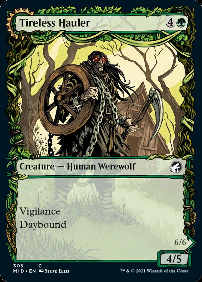 {C} Tireless Hauler // Dire-Strain Brawler (Showcase Equinox) [Innistrad: Midnight Hunt][MID 305]