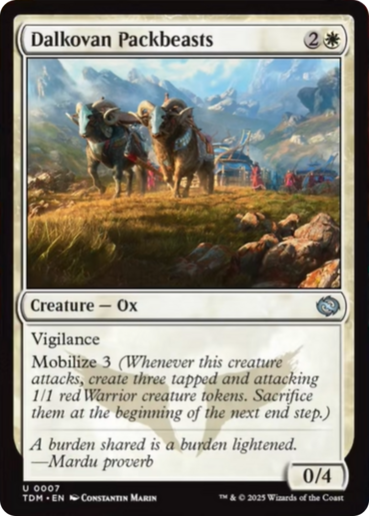 {@C} Dalkovan Packbeasts [Tarkir: Dragonstorm][TDM 007]