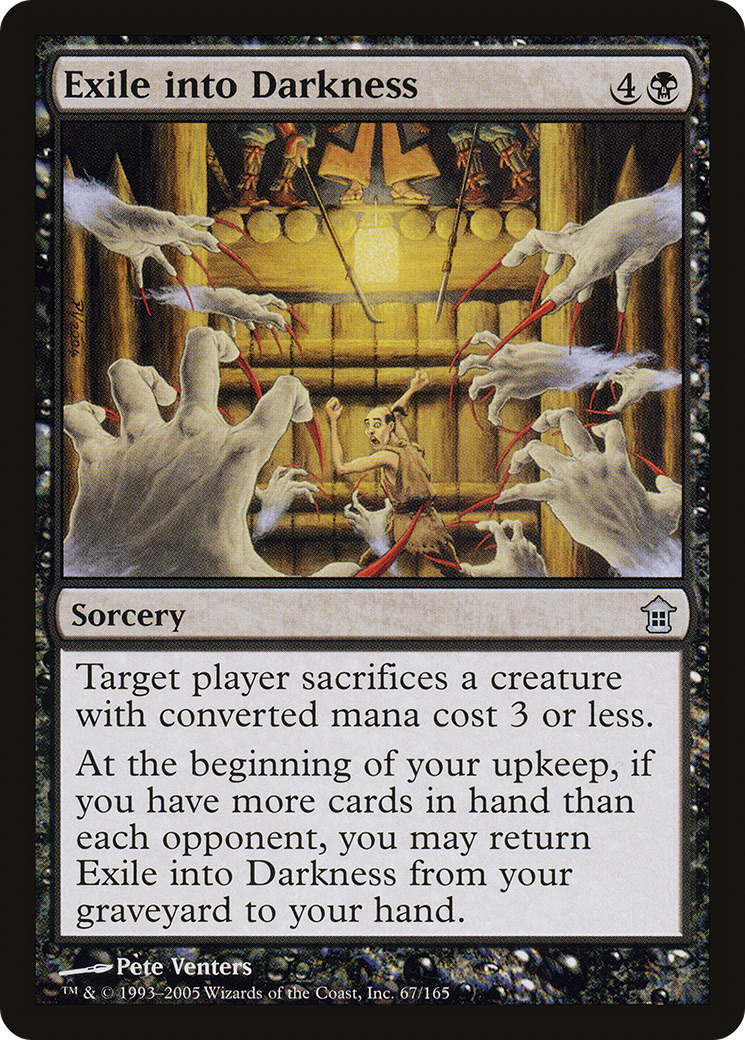 {C} Exile into Darkness [Saviors of Kamigawa][SOK 067]