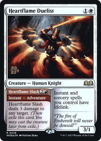 {@R} Heartflame Duelist // Heartflame Slash [Wilds of Eldraine Prerelease Promos][PR WOE 228]