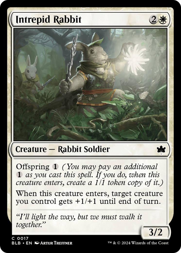 {@C} Intrepid Rabbit [Bloomburrow][BLB 017]