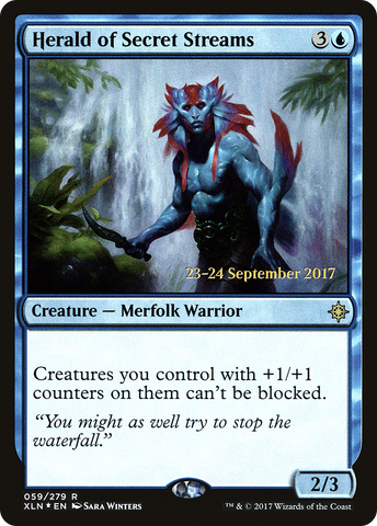{R} Herald of Secret Streams [Ixalan Prerelease Promos][PR XLN 059]