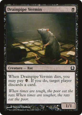 {C} Drainpipe Vermin [Return to Ravnica][RTR 066]
