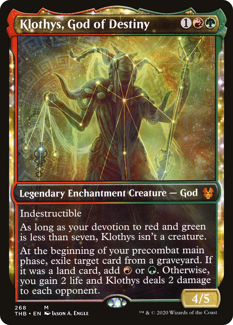 {R} Klothys, God of Destiny (Showcase) [Theros Beyond Death][THB 268]