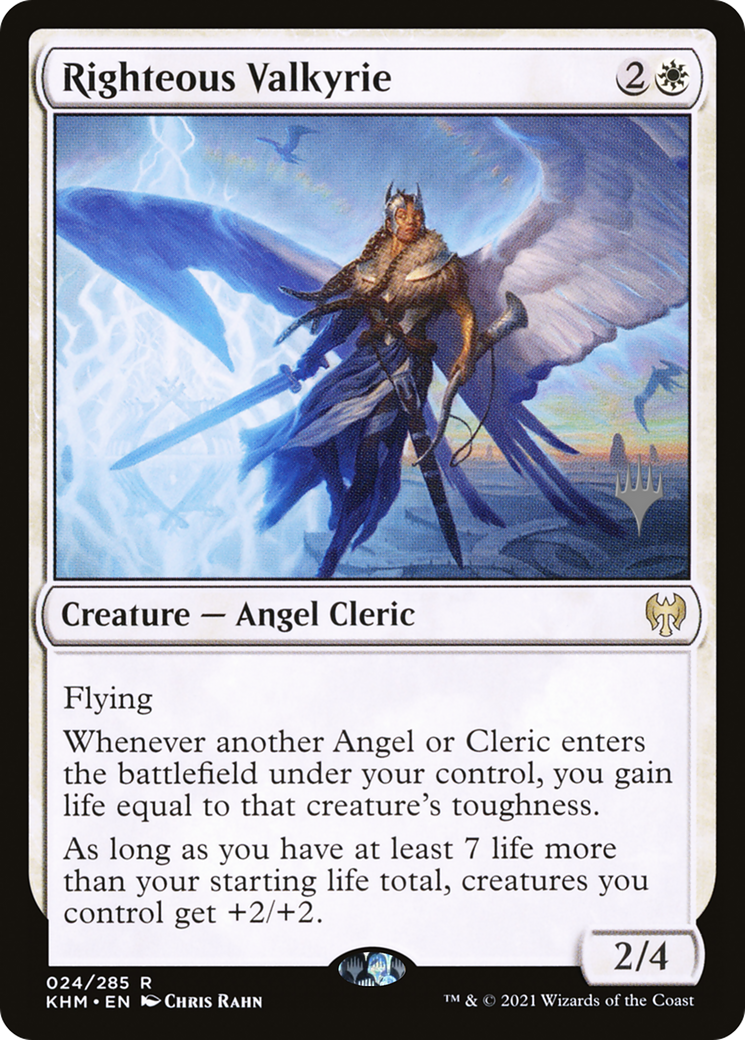 {R} Righteous Valkyrie (Promo Pack) [Kaldheim Promos][PP KHM 024]