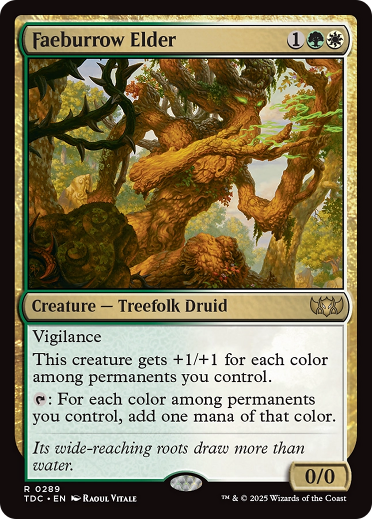 {R} Faeburrow Elder [Tarkir: Dragonstorm Commander][TDC 289]