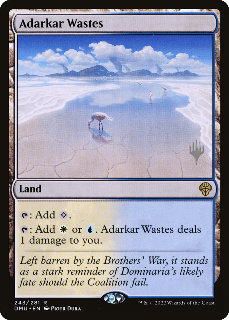 {R} Adarkar Wastes (Promo Pack) [Dominaria United Promos][PP DMU 243]