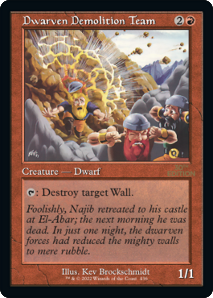 {C} Dwarven Demolition Team (Retro) [30th Anniversary Edition][30A 436]