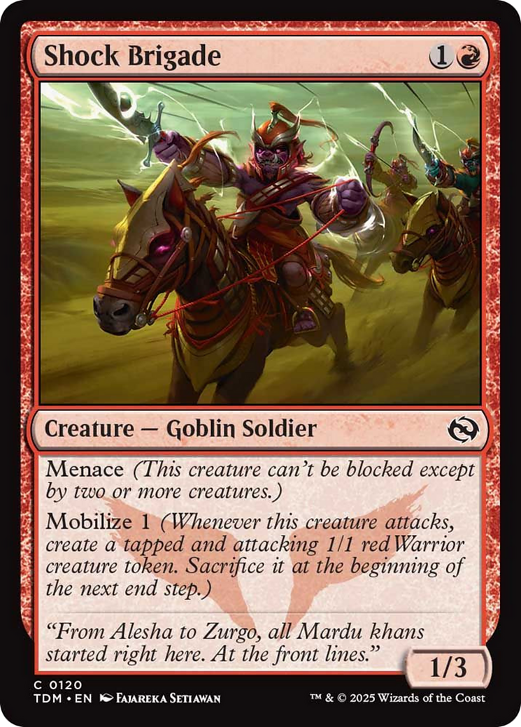 {@C} Shock Brigade [Tarkir: Dragonstorm][TDM 120]
