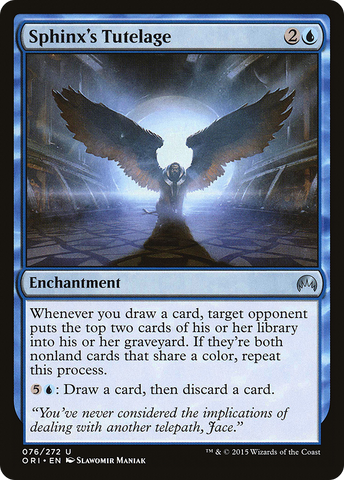{C} Sphinx's Tutelage [Magic Origins][ORI 076]