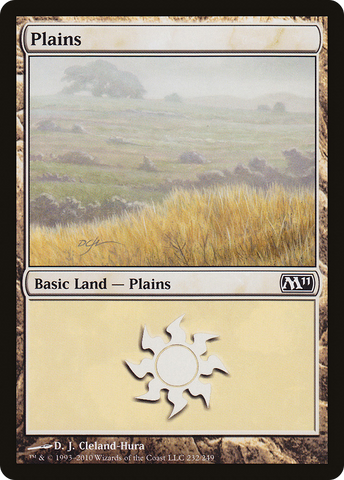 {B}[M11 232] Plains (232) [Magic 2011]