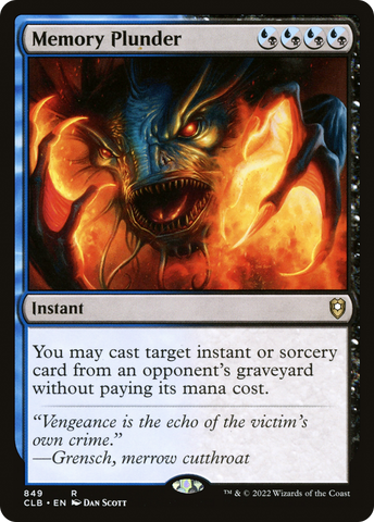 {R} Memory Plunder [Commander Legends: Battle for Baldur's Gate][CLB 849]