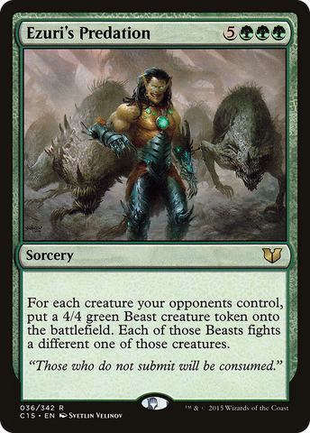 {R} Ezuri's Predation [Commander 2015][C15 036]