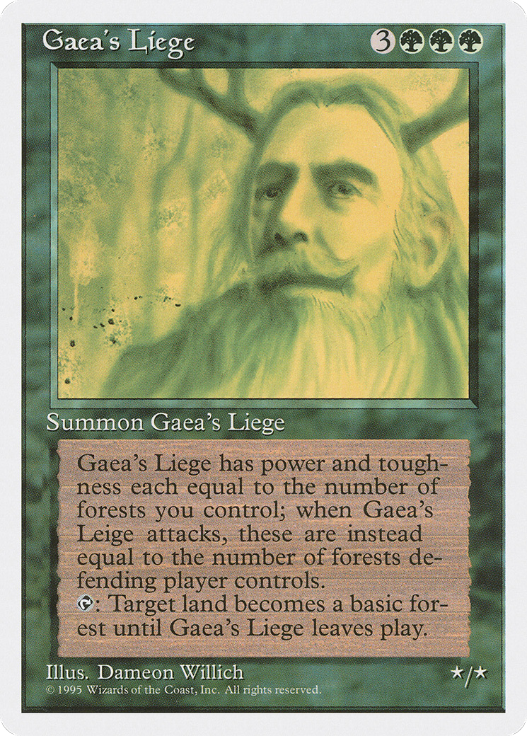{R} Gaea's Liege [Fourth Edition][4ED 247] - Misty Mountain Games