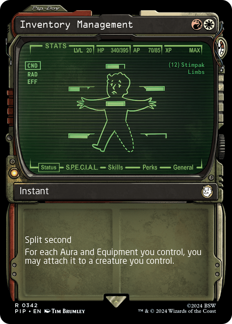 {R} Inventory Management (Showcase) [Fallout][PIP 342]