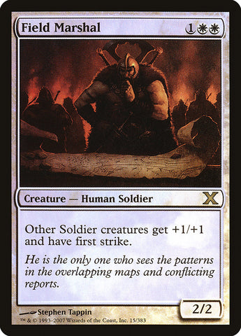 {R} Field Marshal (Premium Foil) [Tenth Edition][FP 10E 015]