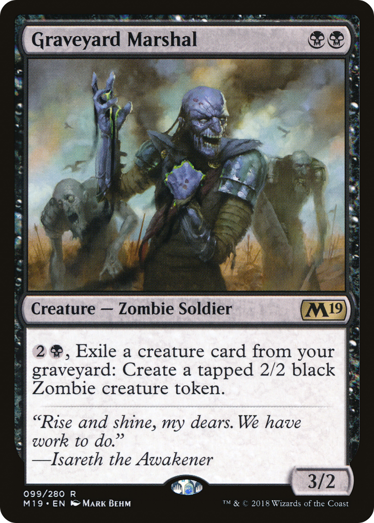 {R} Graveyard Marshal [Core Set 2019][M19 099]