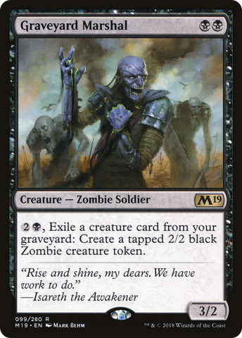 {R} Graveyard Marshal [Core Set 2019][M19 099]