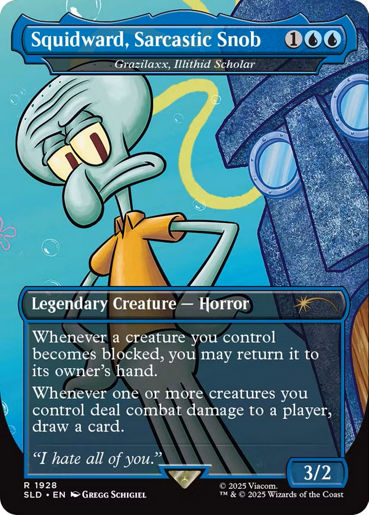 Grazilaxx, Illithid Scholar [SLD-1928]  (Borderless) Foil