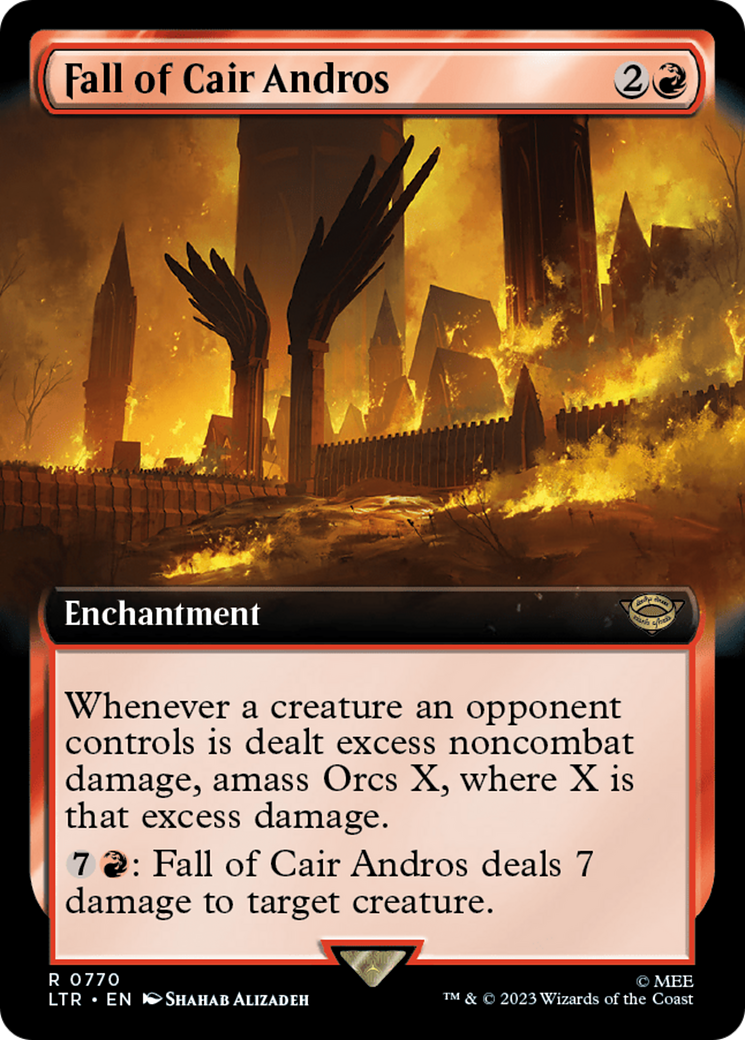 {R} Fall of Cair Andros (Extended Art) (Burst Foil) [The Lord of the Rings: Tales of Middle-Earth][LTR 770]