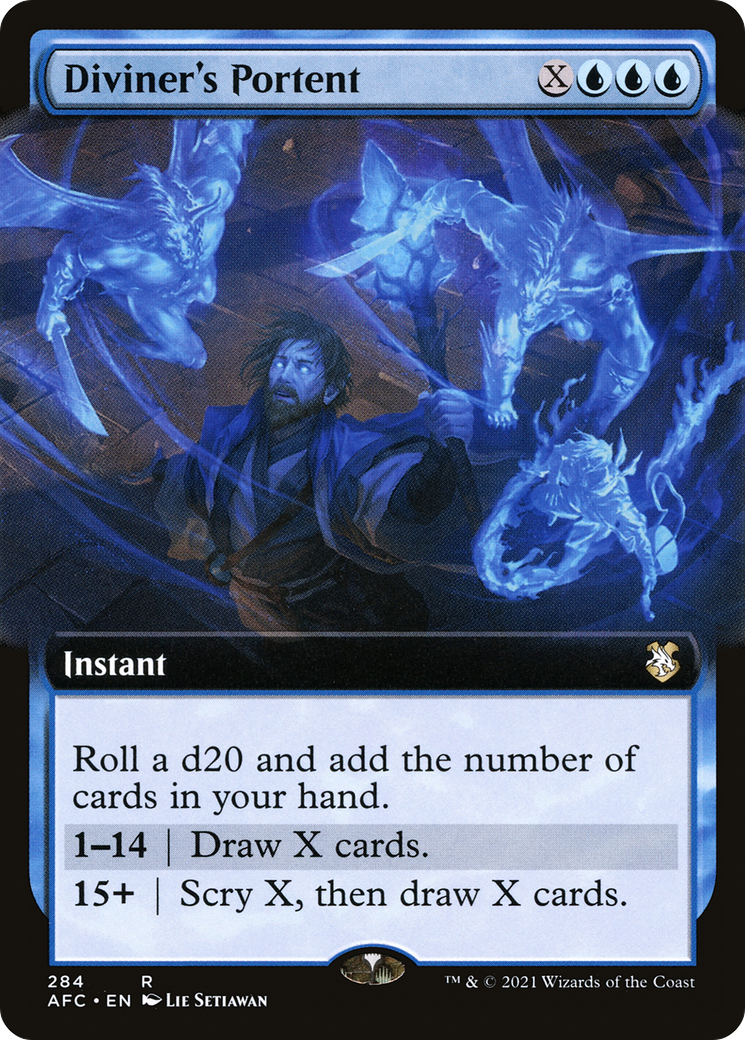 {R} Diviner's Portent (Extended Art) [Dungeons & Dragons: Adventures in the Forgotten Realms Commander][AFC 284]