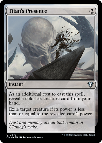 {C} Titan's Presence [Commander Masters][CMM 810]