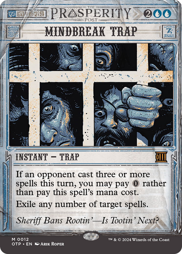 {R} Mindbreak Trap [Outlaws of Thunder Junction: Breaking News][OTP 012]