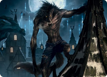{A} Stalking Predator Art Card [Innistrad: Midnight Hunt Art Series][AMID 040]