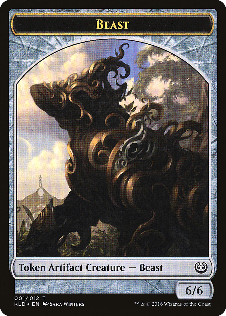 {T} Beast Token [Kaladesh Tokens][TKLD 001] - Misty Mountain Games