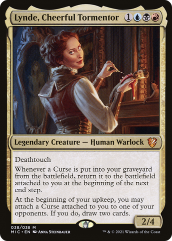 {R} Lynde, Cheerful Tormentor [Innistrad: Midnight Hunt Commander][MIC 038]
