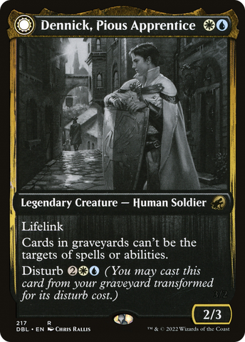 {R} Dennick, Pious Apprentice // Dennick, Pious Apparition [Innistrad: Double Feature][DBL 217]