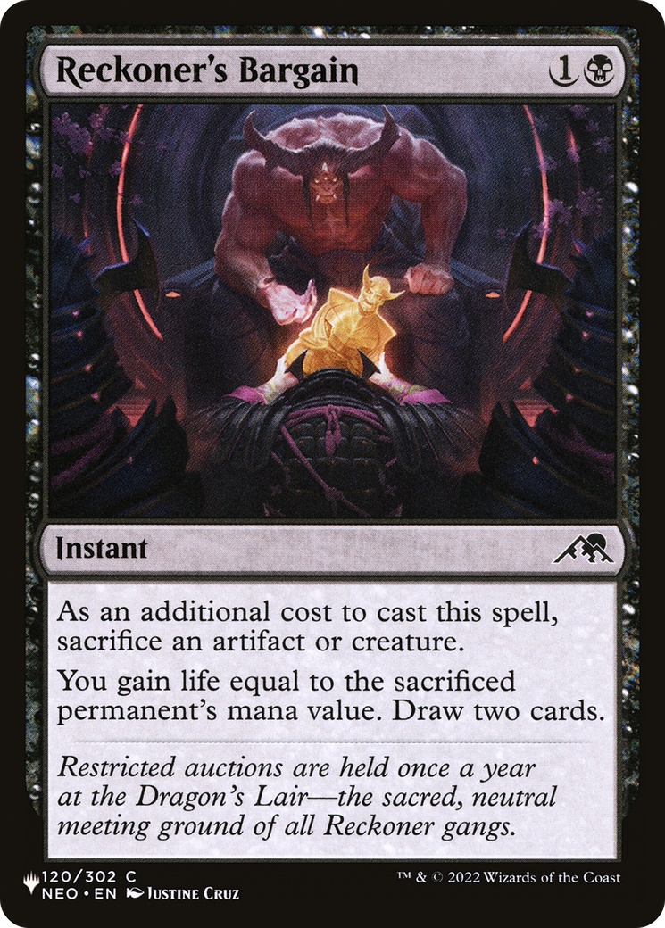 Reckoner's Bargain [LIST 120/302]
