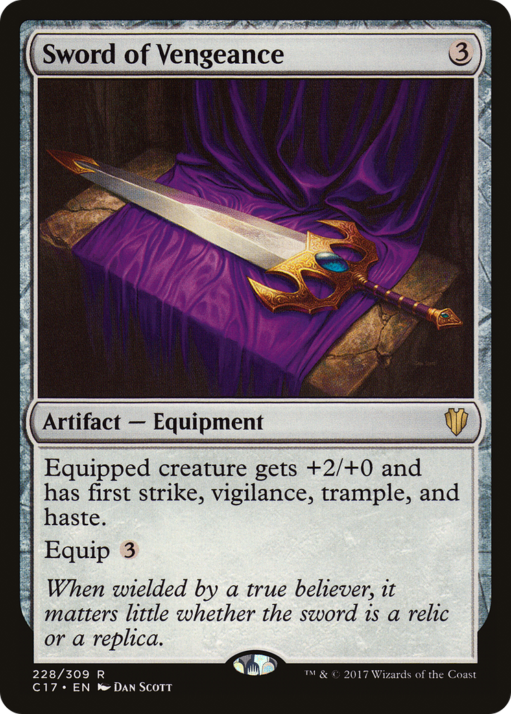 {R} Sword of Vengeance [Commander 2017][C17 228]