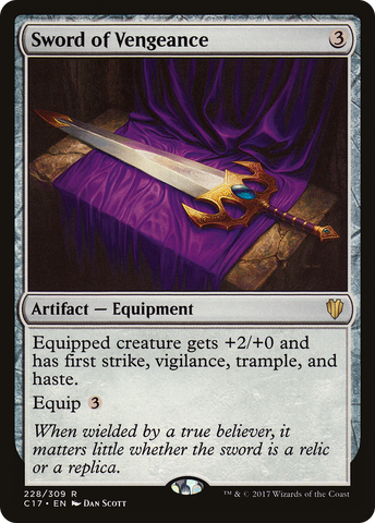 {R} Sword of Vengeance [Commander 2017][C17 228]