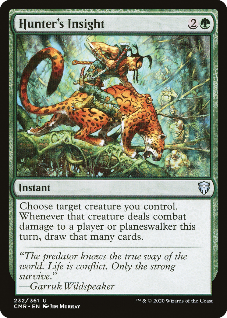 {C} Hunter's Insight [Commander Legends][CMR 232]